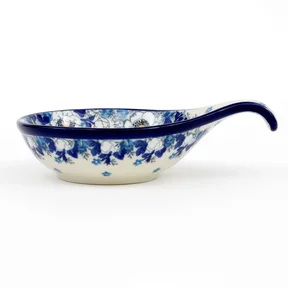Kokilka ceramiczna 174 <br>2222X Biało-niebieskie anemony